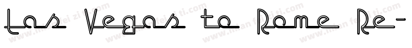 Las Vegas to Rome Re字体转换
